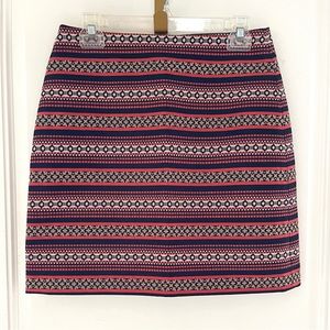 New LOFT printed skirt
